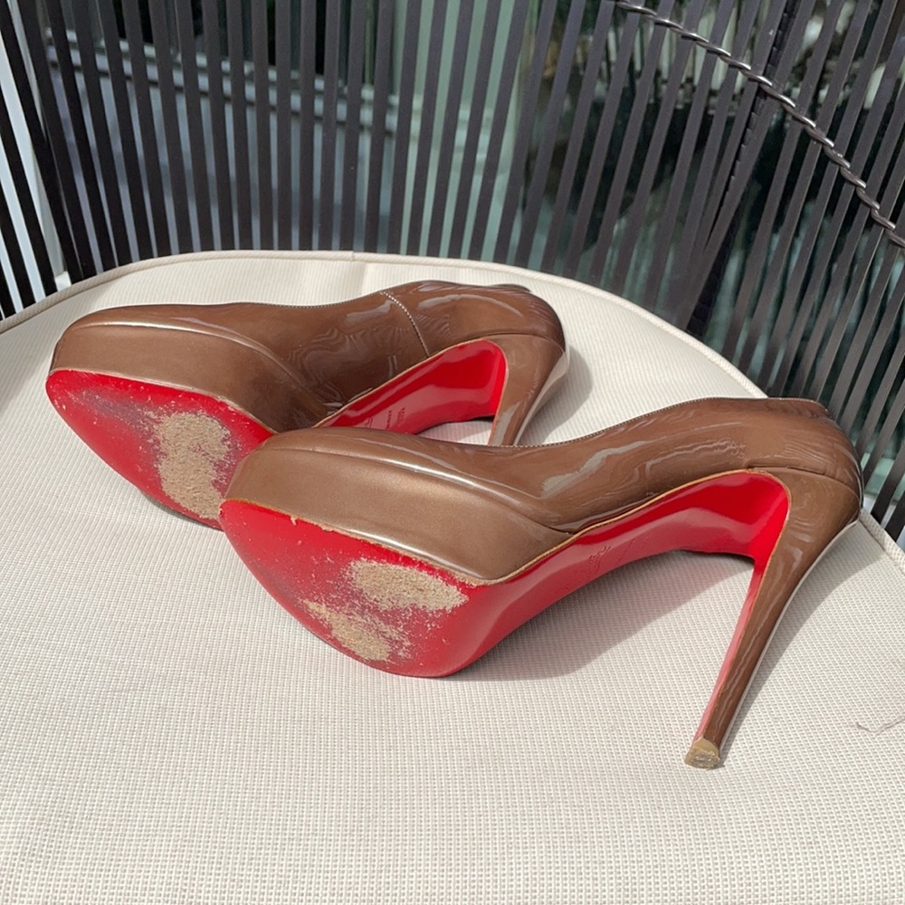 Bronze Louboutin Pumps - Picture 8 of 13